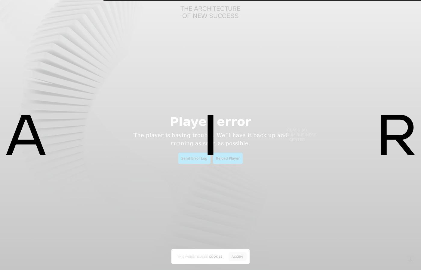 Homepage screenshot of AirCenter Space